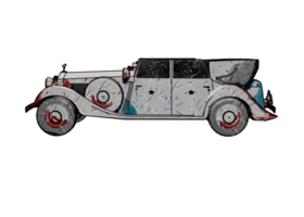 Classic style vintage car png