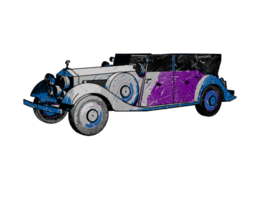 voiture classique de style ancien png