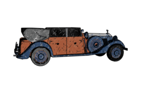 Classic style vintage car png