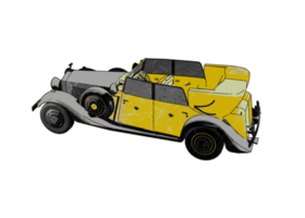 coche clásico de estilo antiguo png