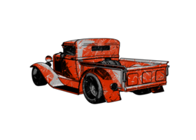 voiture classique de style grunge png