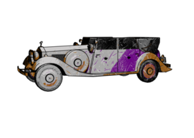 voiture classique de style grunge png