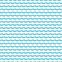 Blue ocean waves seamless pattern background vector