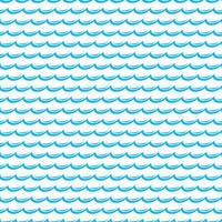 Blue ocean waves seamless pattern background vector