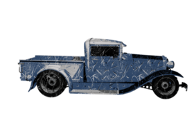 Grunge style classic car png