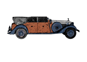 Classic style vintage car png