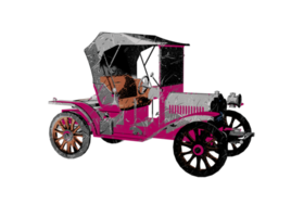 Grunge style classic car png