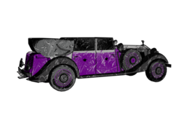 voiture classique de style ancien png