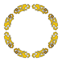 marco de mandala dorado png