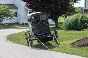 wagon  in lancaster pennsylvania amish country photo