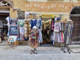 MONTEROSSO AL MARE, ITALY - JUNE, 8 2019 - Pictoresque village of cinque terre italy is full of tourist photo