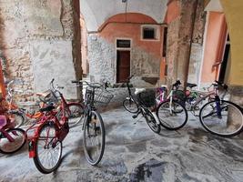 MONTEROSSO AL MARE, ITALY - JUNE, 8 2019 - Pictoresque village of cinque terre italy is full of tourist photo