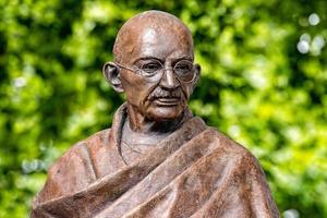 LONDON, ENGLAND - JULY 15 2017 - ghandi statue in london photo