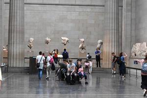 LONDON, ENGLAND - JULY 15 2017 - British museum full of tourists photo