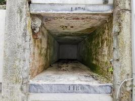 MONTEROSSO AL MARE, ITALY - JUNE, 8 2019 - Pictoresque village of cinque terre italy old cemetery photo