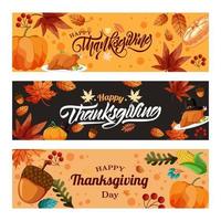 Happy thanksgiving day social media template or banner design. Suitable to use on Happy Thanksgiving day event. vector