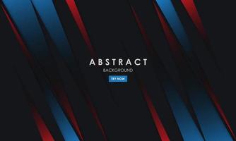 Abstract background black with blue and red lines color vector