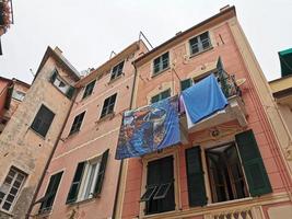 MONTEROSSO AL MARE, ITALY - JUNE, 8 2019 - Pictoresque village of cinque terre italy is full of tourist photo