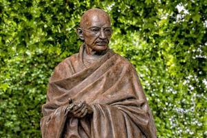 LONDON, ENGLAND - JULY 15 2017 - ghandi statue in london photo