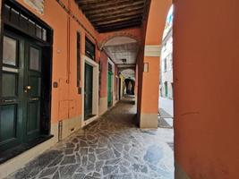 MONTEROSSO AL MARE, ITALY - JUNE, 8 2019 - Pictoresque village of cinque terre italy is full of tourist photo