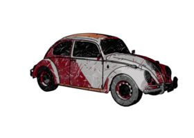 coche clásico estilo grunge png