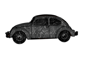 coche clásico estilo grunge png