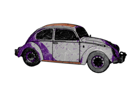 carro clássico estilo grunge png