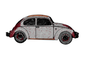 voiture classique de style grunge png