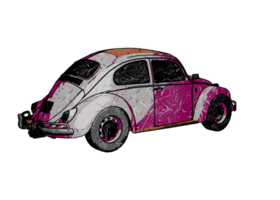 carro clássico estilo grunge png