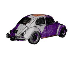 Oldtimer im Grunge-Stil png