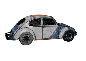 coche clásico estilo grunge png