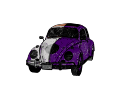 coche clásico estilo grunge png