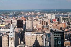 Philadelphia aerial view pano cityscape landscape photo