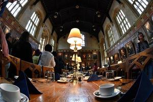 OXFORD, ENGLAND - JULY 15 2017 - Tourists in University town christ church photo