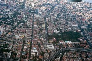 mexico city aerial view cityscape panorama photo