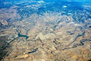 desierto cerca de la ciudad de méxico vista aérea paisaje urbano panorama foto