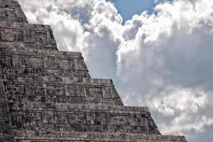 Chichen Itza Mexico pyramid view detail photo