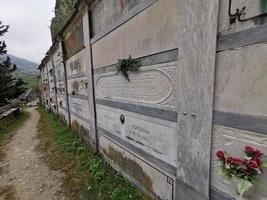 MONTEROSSO AL MARE, ITALY - JUNE, 8 2019 - Pictoresque village of cinque terre italy old cemetery photo