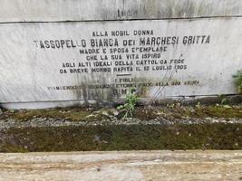 MONTEROSSO AL MARE, ITALY - JUNE, 8 2019 - Pictoresque village of cinque terre italy old cemetery photo