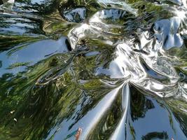 Metallic liquid reflection background photo