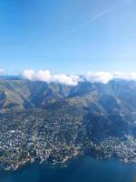 genoa italy aerial view panorama photo
