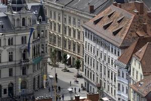 Graz austria roofs details tiles photo