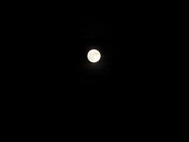 full moon on black photo