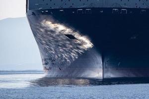 oil tanker ship prow photo