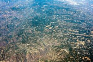 desierto cerca de la ciudad de méxico vista aérea paisaje urbano panorama foto