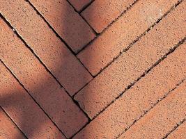 diagonal red brick path photo