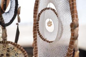 Dream catcher close up detail photo