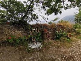 MONTEROSSO AL MARE, ITALY - JUNE, 8 2019 - Pictoresque village of cinque terre italy old cemetery photo