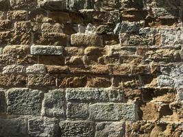 Noli medieval village in Liguria Italy brick streets photo