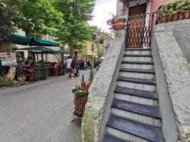 MONTEROSSO AL MARE, ITALY - JUNE, 8 2019 - Pictoresque village of cinque terre italy is full of tourist photo